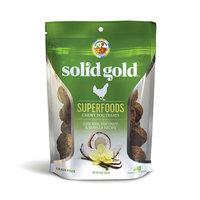 Solid Gold Grain Free Chicken, Coconut & Vanilla Natural Chewy Dog Treats, 6 oz.