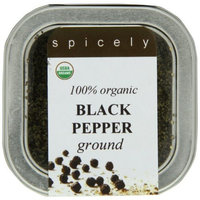 Spicely Tin Organic Pepper Ground, Black, 3 Ounce (Pack Of 2)