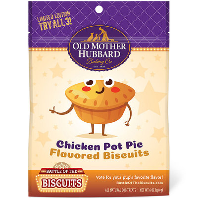 Old Mother Hubbard Limited Edition Chicken Pot Pie Natural Dog Treats, 6-Ounce Bag, Small