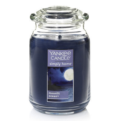 Yankee Candle simply home Moonlit Ocean Large Jar Candle, Dark Blue