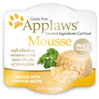 Applaws Chicken and Pumpkin Mousse Wet Cat Food, 2.47 oz, Case of 12