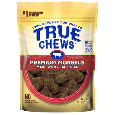 True Chews Premium Morsels Made With Real Steak Dog Treats, 10 oz.