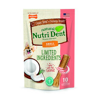 Nylabone Nutri Dent Limited Ingredients Coconut Dog Treats, 4.9 oz.