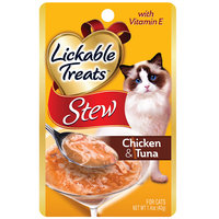 Lickable Treats Stew Chicken & Tuna for Cats, 1.4 oz.