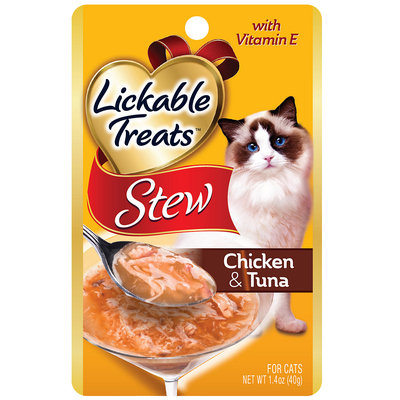 Lickable Treats Stew Chicken & Tuna for Cats, 1.4 oz.