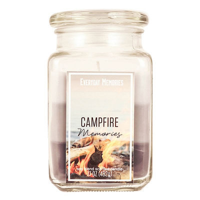 Campfire Memories 17-oz. Candle Jar, Grey
