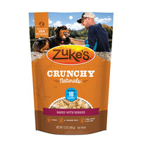 Zukes Zuke's Crunchy Naturals Baked With Berries Dog Treats,12 oz, Medium