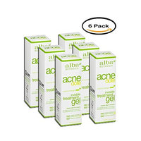 Pack of 6 - Alba Botanica Natural Acnedote Invisible Treatment Gel, 0.5 oz