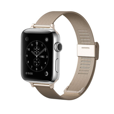 Stainless Steel Mesh Magnetic & Adjustable Band For Apple Watch ( 38mm & 42mm )