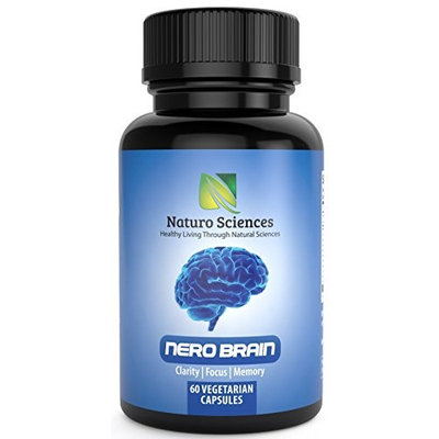 Naturo Sciences Nero Brain Booster Nootropic Supplement (60 Capsules) - Helps Improve Clarity, Focus and Memory - Fortifies Cognitive Development and Mental Performance - Made in the USA