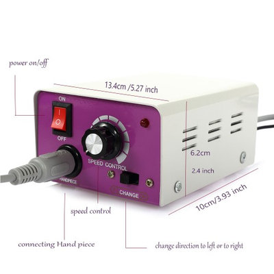 Besmall file machine nail machine file drill for nail machine for nail shape drill nail drill bits Purple 1 Medium