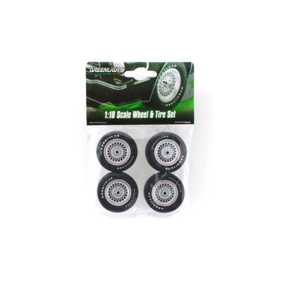 Greenlight 12883 Ford Mustang II King Cobra Wheels & Tires Set for 1-18 Scale Models