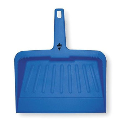 TOUGH GUY 2VEY3 Hand Held Dust Pan, Plastic,12 In. W,Blue