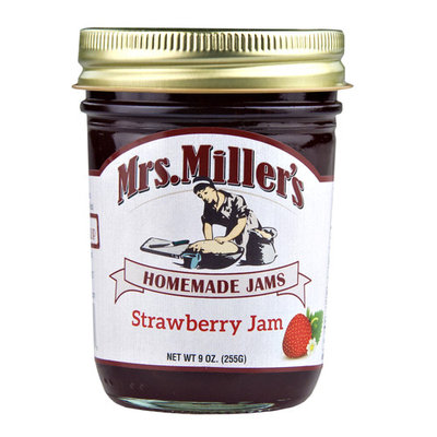 Mrs. Miller's Strawberry Jam 9 oz. (2 Jars)