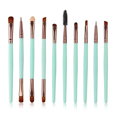 Makeup Brush Set, CYCTECHProfessional Makeup Brushes Kit Cosmetics Foundation BrushBlending Essential Travel Kit 10PCS
