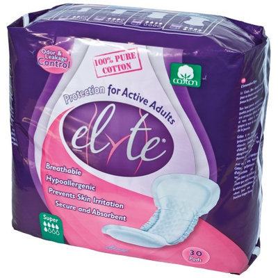 Corman Usa Hypoallergenic 100% Cotton Super Absorbency Adult Incontinence Pads 30 Pack