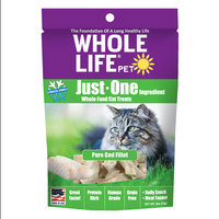 Whole Life Pet Single Ingredient USA Freeze Dried Cod Filet Treats for Cats, .8-Ounce