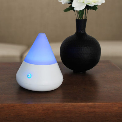 Kiera Grace Cone LED Ultrasonic Diffuser, White
