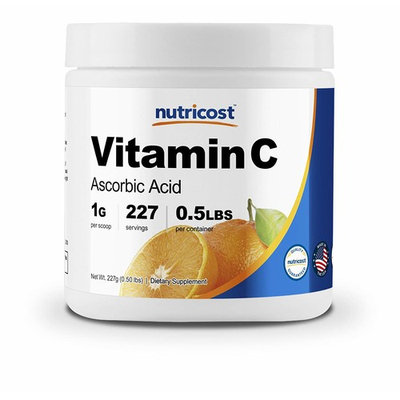 Nutricost Pure Ascorbic Acid Powder (Vitamin C) .5 LBS