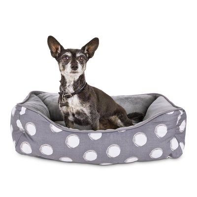 Jubilee Swirling Polka Dot Nester Dog Bed