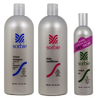 Hayashi Sorbie Sorbie Cleane Shampoo & Riche Conditioner 32.5oz & Sculpte Jel 16.9oz