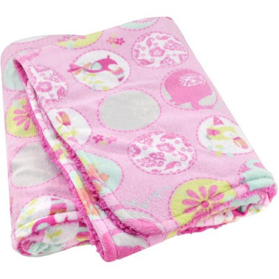 Triboro Quiilt Manufacturing Corporation Garanimals Tropical Tales Printed Valboa Blanket
