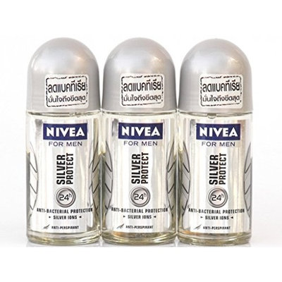Nivea for Men Silver Protect Deodorant Roll-on 50 ml (3-Pack)