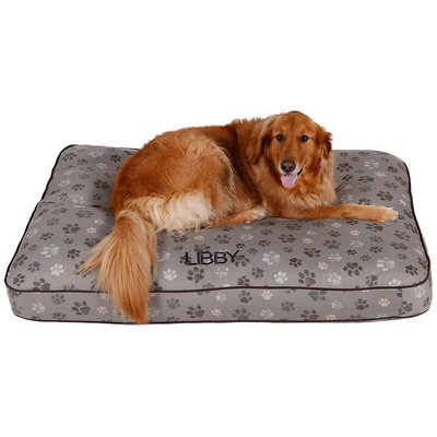 Drs. Foster And Smith Doctors Foster + Smith Personalized Ultimate Classic Distressed Paw Dog Bed, 50