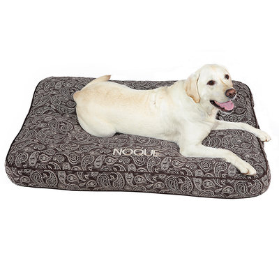 Drs. Foster And Smith Doctors Foster + Smith Personalized Ultimate Classic Brown Paisley Dog Bed, 36