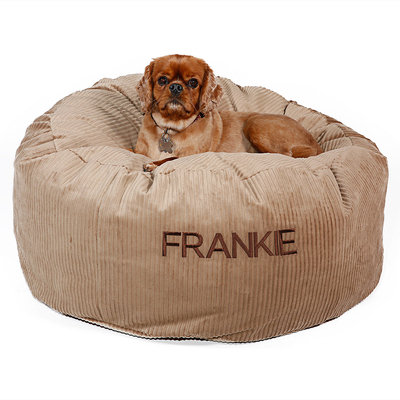 Drs. Foster And Smith Doctors Foster + Smith Personalized Deluxe Warm & Cuddly Slumber Ball Buff Dog Bed, 26