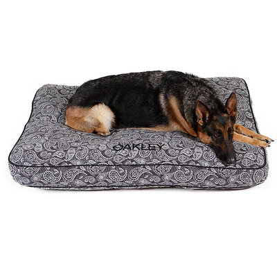 Drs. Foster And Smith Doctors Foster + Smith Personalized Ultimate Classic Grey Paisley Dog Bed, 50