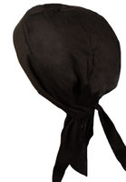 Fiumara Apparel Practical Durability Deluxe Head Wrap Cotton - Black Made in USA