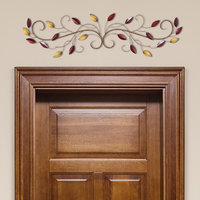 Stratton Home Decor Metal Scroll Leaves Wall Decor, Multicolor