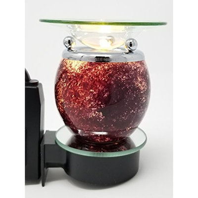 Plug-In Aromatherapy Fragrance Lamp W/Dimmer Electric Oil Warmer/Burner