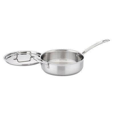 Cuisinart MultiClad 3.5 Qt. Saute Pan w/Helper & Cover