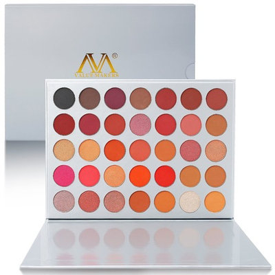 Eyeshadow Makeup Palette, Valuemakers 35 Colors Waterproof & Ultra Pigmented Make-up Eye Shadows - Matte and Shimmer EyeShadow Powder Cosmetic Makeup Set- Vegan and Cruelty Free