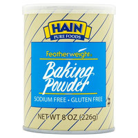 Hain Pure Foods Featherweight Baking Powder, 8 oz, 12 pack