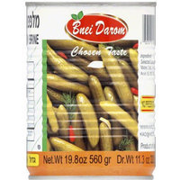 Lieber's Bnei Darom Cucumbers in Brine, 19.8 oz, (Pack of 12)