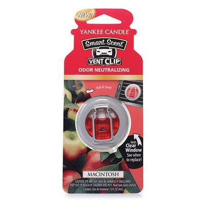 Yankee Candle Smart Scent Vent Clip Macintosh 0.13 Ounce, Red