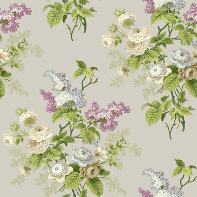 York Wallcoverings Waverly Cottage 33' x 20.5'' Emma's Garden Wallpaper Roll