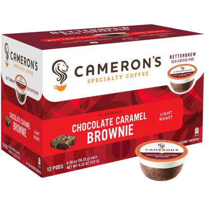 Cameron's Chocolate Caramel Brownie Single Serve Coffee Cups-12-Packs
