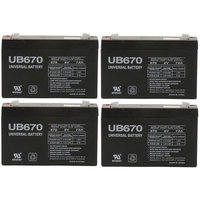 UB670 6V 7Ah CF-6V7 PE6V7.2F1 CA160 BSL0925 Battery - 4 Pack