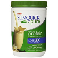 Slimquick Pure Protein Powder, low calorie dietary supplement, Vanilla, 300 Gram, Lose 3x the weight (Packaging may vary)