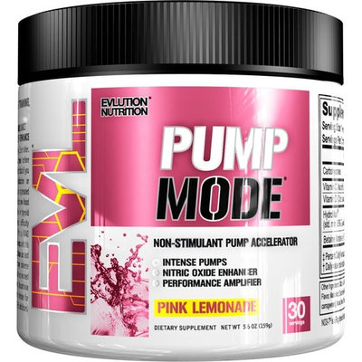 Evlution Nutrition Pump Mode Nitric Oxide Booster to Support Intense Pumps, Performance and Vascularity