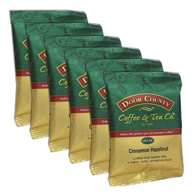 Door County Coffee Decaf Cinnamon Hazelnut Ground Coffee 6-pk, Multicolor