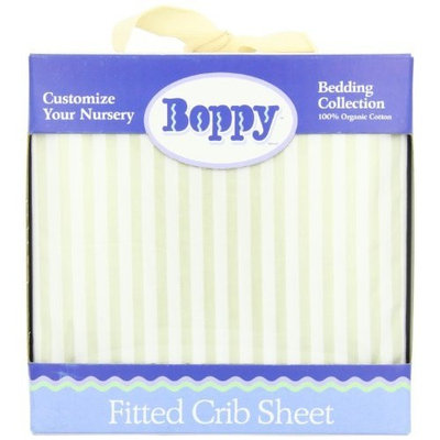 Boppy Organic Crib Sheet, Tan Pinstripe (Discontinued by Manufacturer)