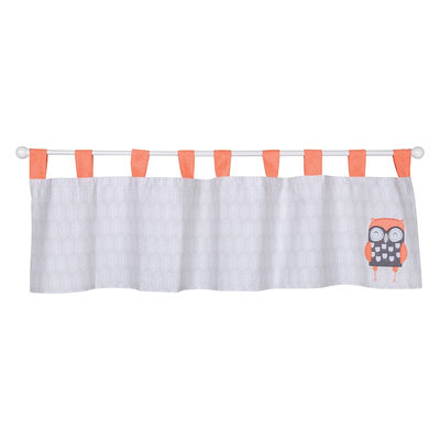 Trend Lab Window Valance - Olive Owl, new