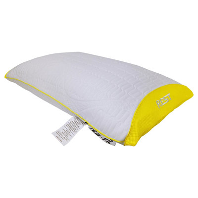 Protect A-bed Protect-A-Bed REM-Fit Rest 100 Series Hybrid Stomach Sleeper Pillow, White