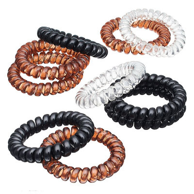 Mudd® Phone Cord Ponytail Holder Set, Women's, Brown