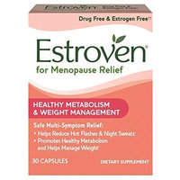 Estroven Weight Management One Per Day Multi-Symptom Menopause Relief Black Cohosh FamilyPack 2Pack (30Count) Cissus Quadrangularis Stem/Leaf Extract